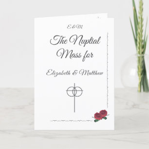 Programme de mariage catholique Rose