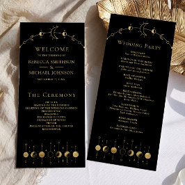 Programme de mariage Céleste Black Gold Crescent M