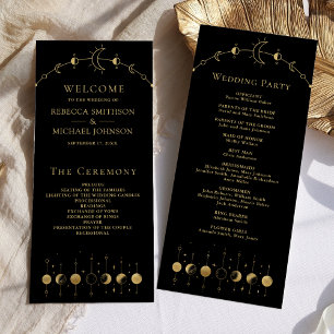 Programme de mariage Céleste Black Gold Crescent M
