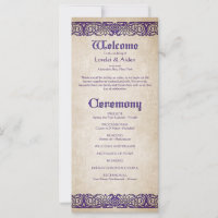 Programme de mariage celtique des épées