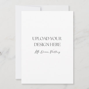 Programme de mariage de 5 x 7 pouces, double face