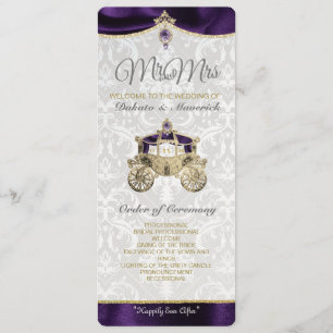 Programme de mariage de conte de fée royal