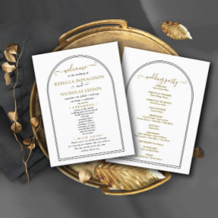 Programme de mariage de texte de script minimal