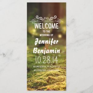 programme de mariage des lucioles de forêt enchant