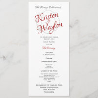 Programme de mariage des pompiers