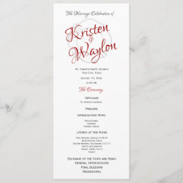 Programme de mariage des pompiers