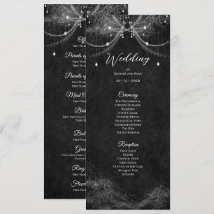 Programme de mariage élégant gothique