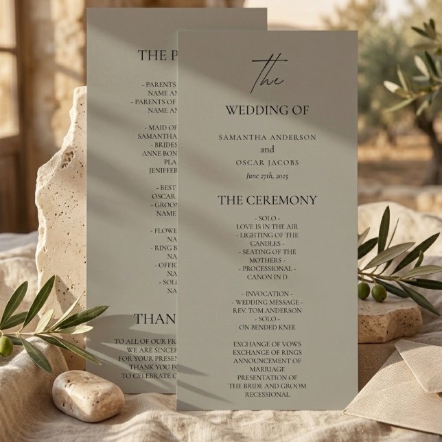 Programme de Mariage Élégant Neutre (Créateur téléchargé)