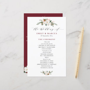 programme de mariage floral magnolia en Bourgogne