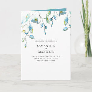 Programme de mariage floral Modèles