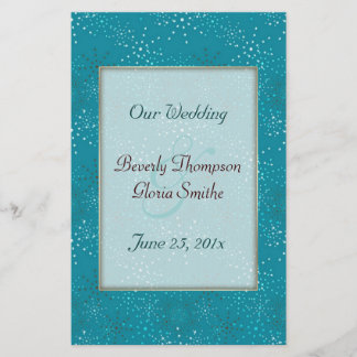 Programme de MARIAGE Galaxy turquoise