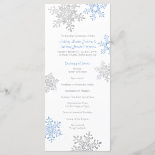 Programme de mariage hivernal Lapis Blue Silver