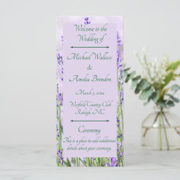Programme de mariage Lavender Fields