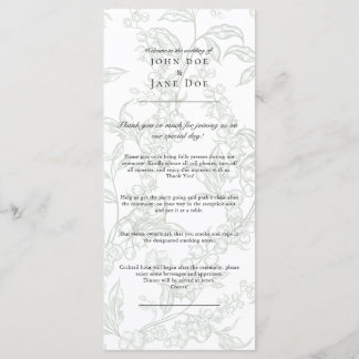 Programme de mariage Lily of the Valley