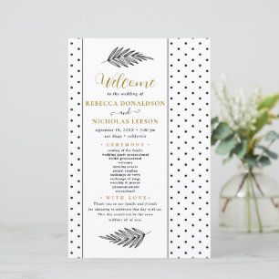 Programme de mariage minimal de script moderne