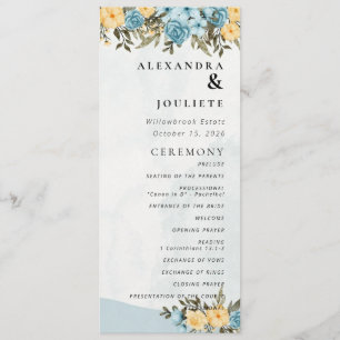 Programme De Mariage Minimal Moderne Ordre Des Évé