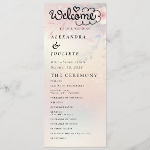 Programme De Mariage Minimal Moderne Ordre Des Évé