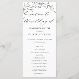 Programme de mariage minimaliste moderne de la suc