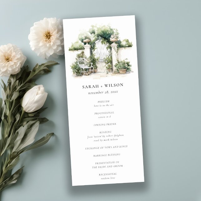 Programme de mariage paysager de jardin français c (Créateur téléchargé)
