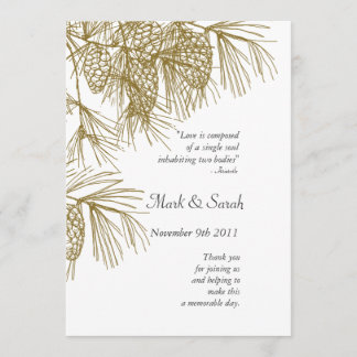 Programme de mariage Pine Boughs