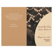 Programme de mariage pour la célébration de l'arbr