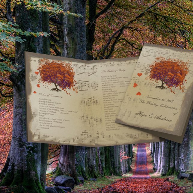 Programme de mariage pour les feuilles de corail f (Créateur téléchargé)