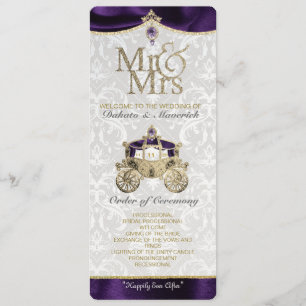 Programme de mariage royal conte de fée