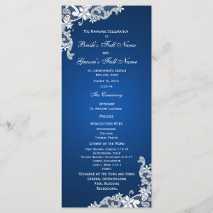Programme de mariage saphir et floral