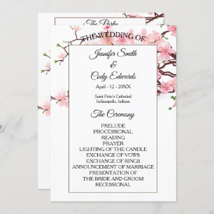 Programme de mariage Spring Cherry Blossoms