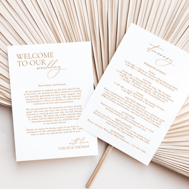 Programme de Mariage sur 3 Jours Écriture Moderne  (Créateur téléchargé)