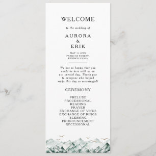 Programme de mariage vert et Gold Mountain