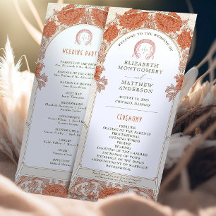 Programme de mariage vintage Art Nouveau par Mucha