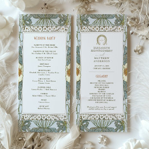 Programme de mariage vintage Art Nouveau par Mucha