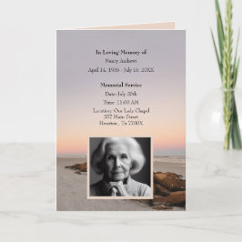 Programme de nécrologie de commémoration funéraire