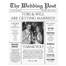 Programme de poste mariage