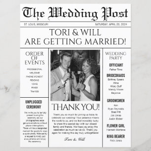Programme de poste mariage