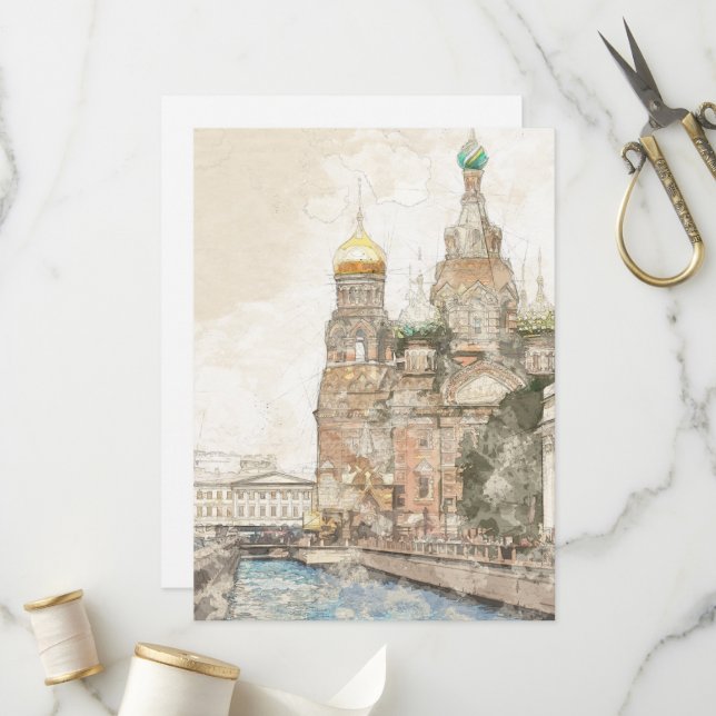 Programme de Saint-Pétersbourg Russie | City Guide (Devant/Arrière en situation)