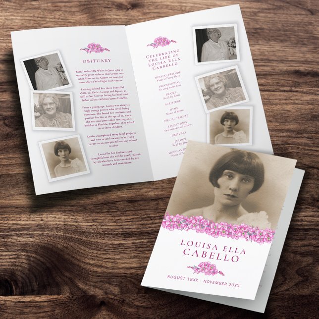 Programme de services funéraires photos de oubliet (Créateur téléchargé)