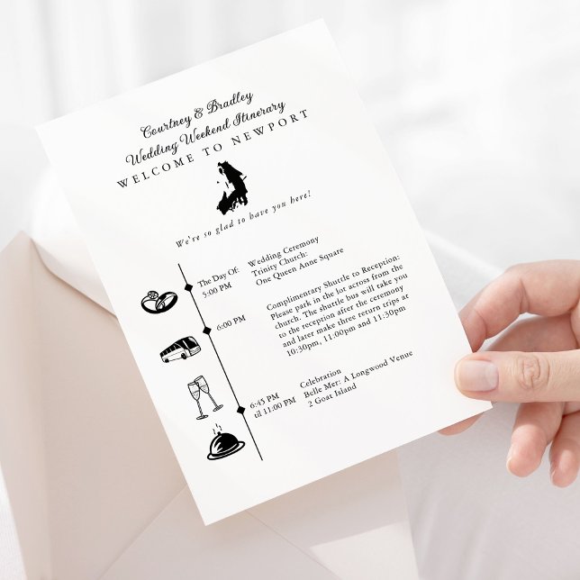 Programme de week-end de mariage à Newport RI (Créateur téléchargé)
