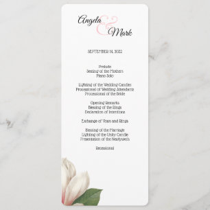 Programme des fleurs de Magnolia du Sud   BLANCHE