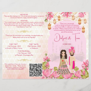 Programme des rituels mariages hindous lotus roses