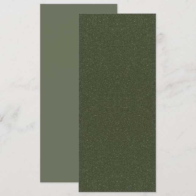 Programme d'événement plat vert à mousse tachetée  (Devant / Derrière)