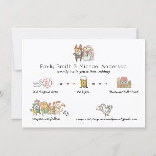 Programme d'invitation de chronologie de mariage I