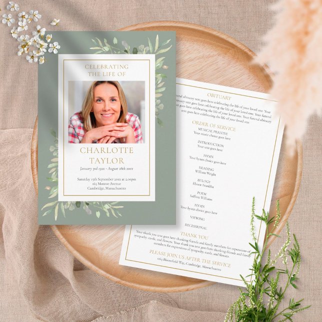 Programme d'Ordre de service commémoratif des funé (Créateur téléchargé)