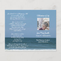 Programme d'ordre de service pour les funérailles 