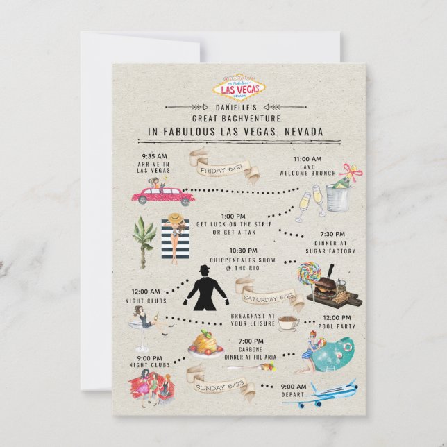 Programme du week-end de jeune fille | Las Vegas (Devant)