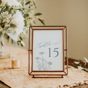 Programme Dusty Blue Victorian Marigold Mariage Numéro de ta