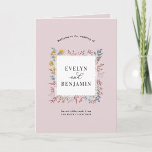 Programme Dusty Fleur sauvage Aquarelle Botanic Mariage Prog