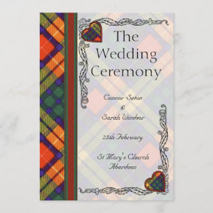 Programme écossais de mariage de tartan - Buchanan