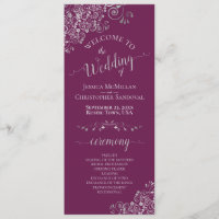 Elégant boucles d'argent Cassis Purple Magenta Mar